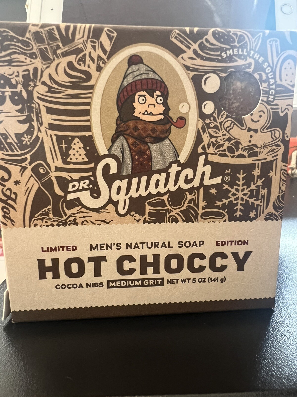 Dr. Squatch Hot Choccy Chocolate Milk Cocoa Christmas Xmas Soap Limited Edition