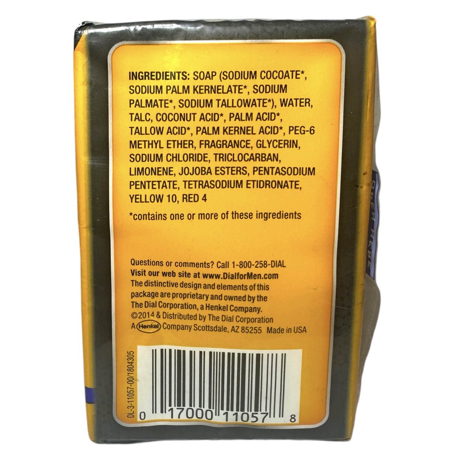 Dial for Men Power Scrub w/Orange Oil & Micro Scrubbers, 3-pack (4 oz Each), NEW