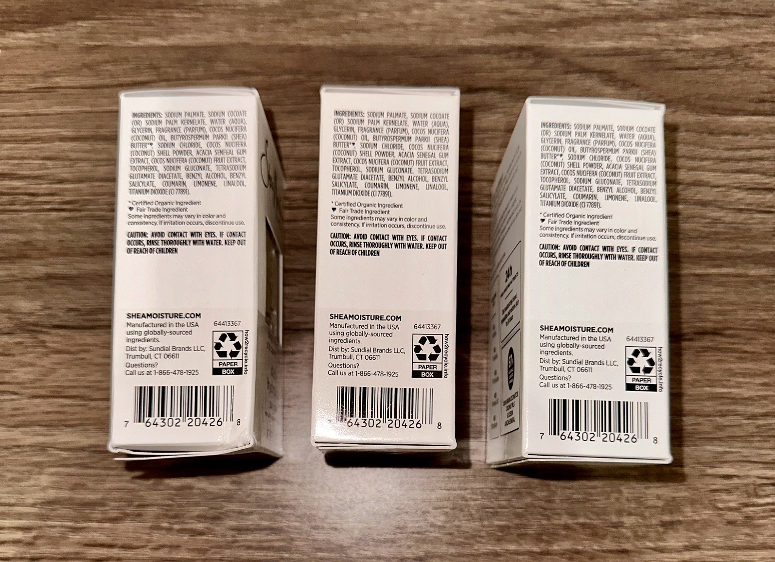3 x Shea Moisture 100% Virgin Coconut Oil Daily Hydration Bar Soap 8 oz / 227 g