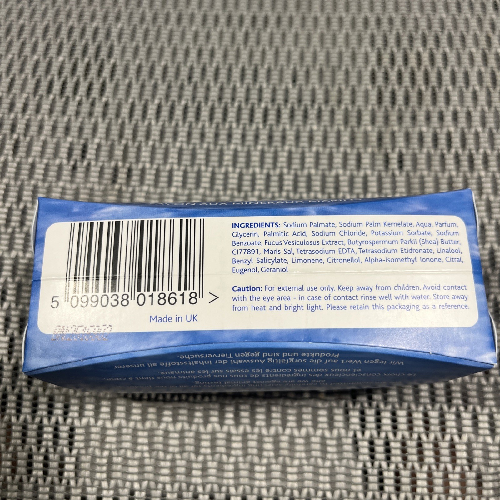 Inis Large Sea Mineral Bar Soap 7.4 oz./212g. Shea Butter Seaweed Extracts New
