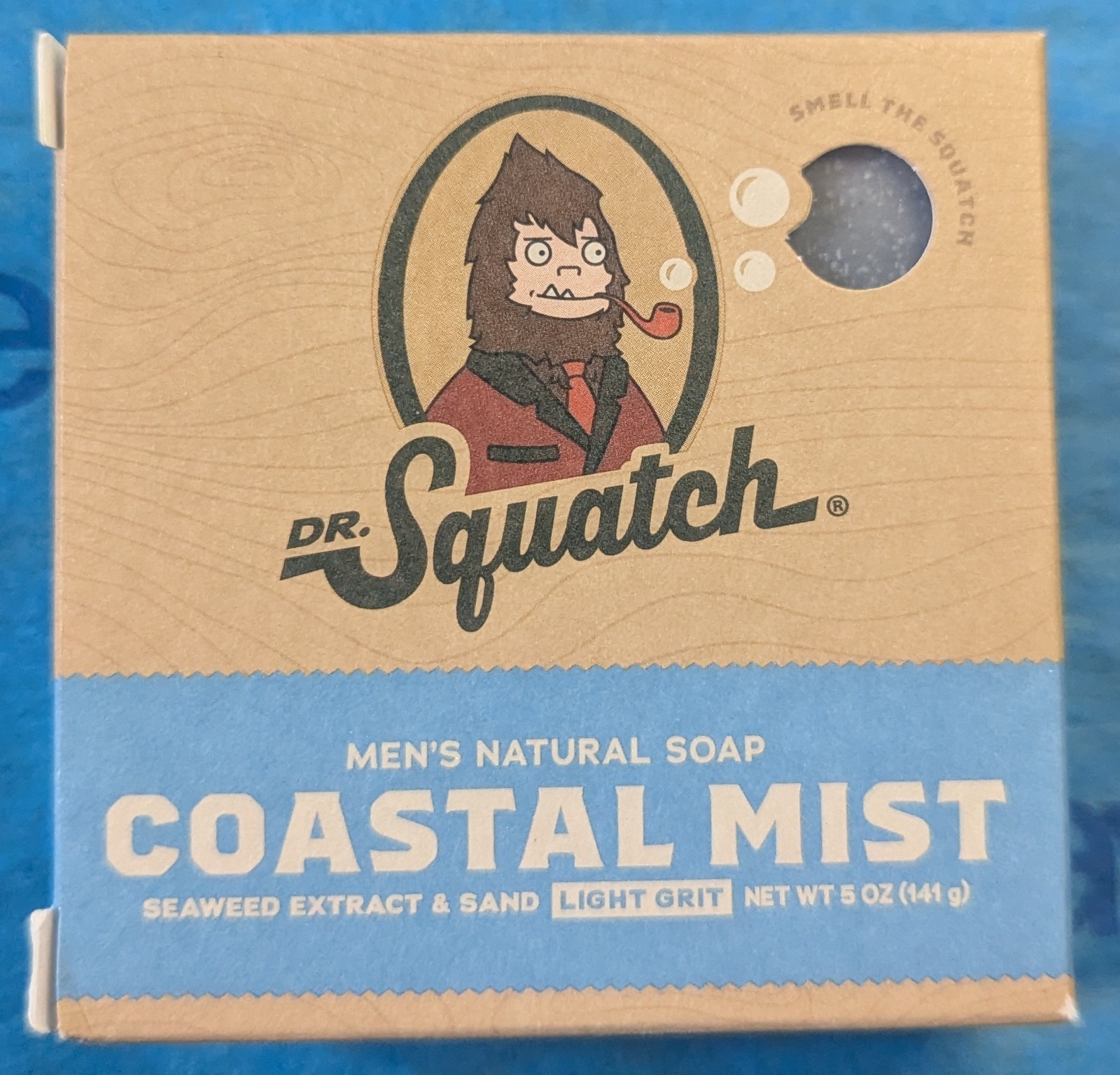 Dr Squatch Men’s Natural Soap Coastal Mist Ocean Breeze LightGrit 5 oz 141 G New