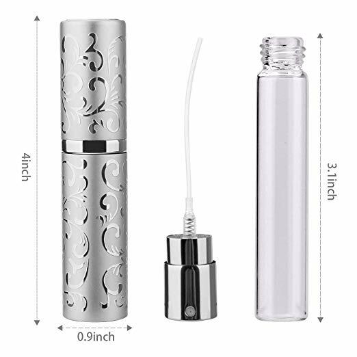 10ml Perfume Refillable Atomizer Mini Travel Spray Bottle Purse Funnel