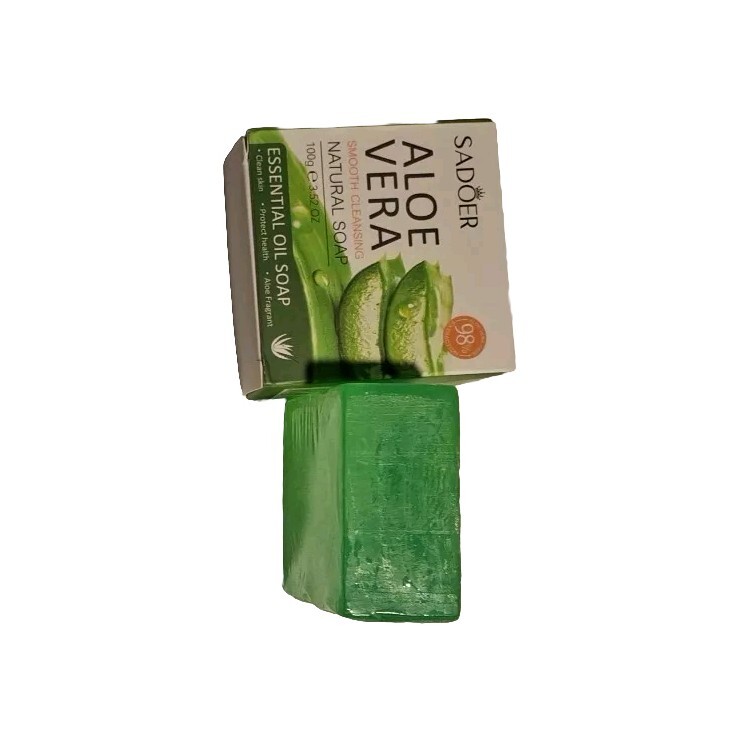 SADOER Moisturizing Aloe Vera Soap with Essential Oils Oil Control 100g/2 PACK