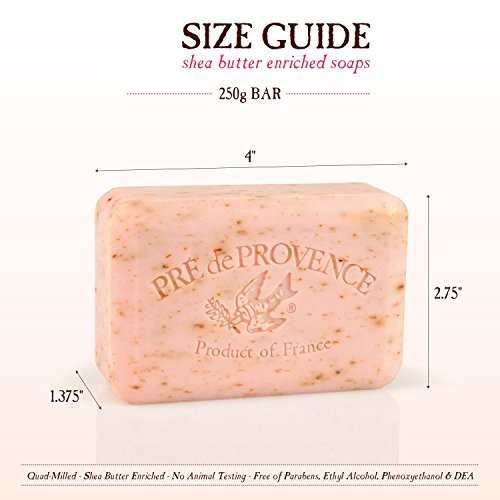 Honey Almond French Soap 8.8oz Exfoliating Moisturizing Luxury Gift Idea