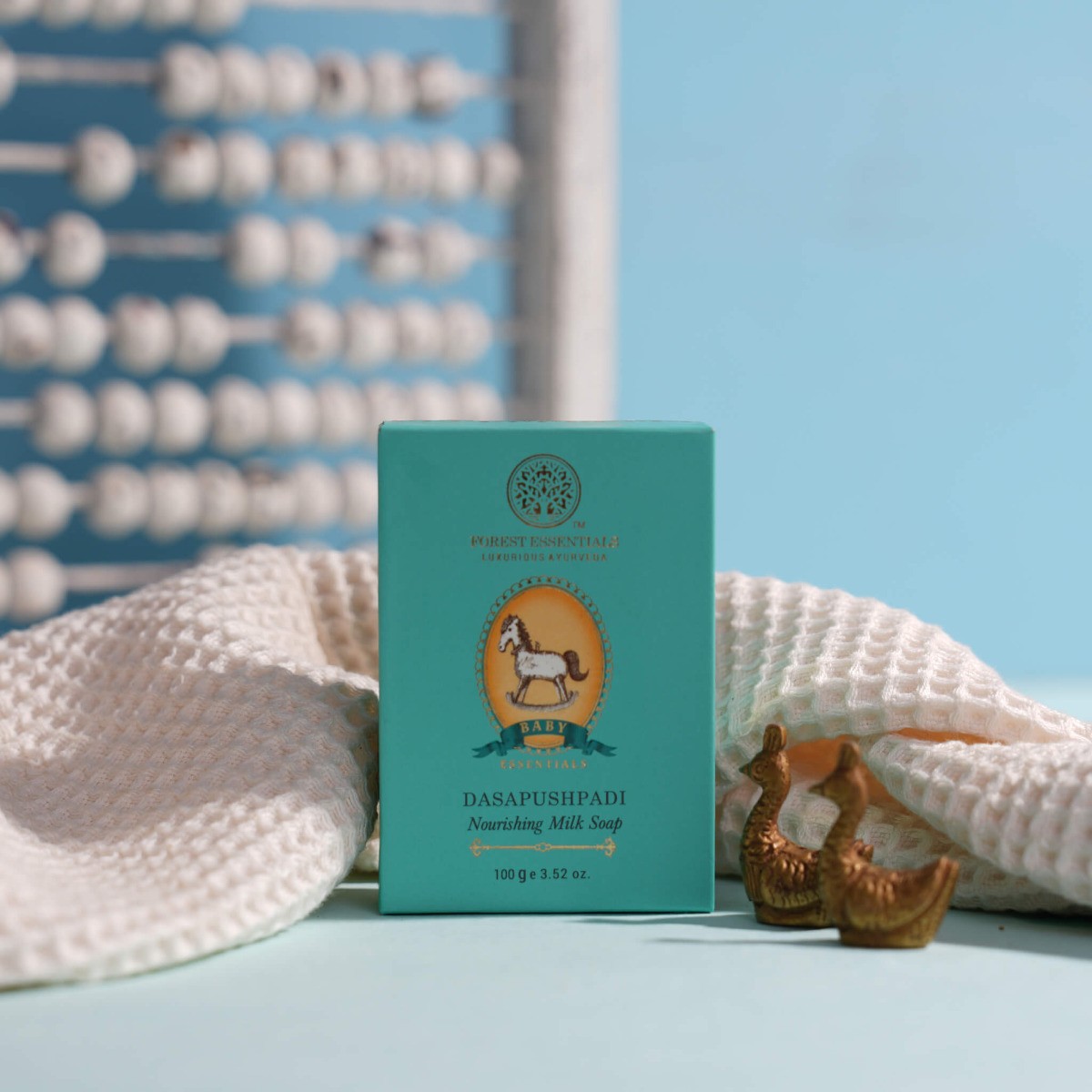 Forest Essentials Dasapush-padi | Nourishing Milk Soap Ayurvedic Bath Bar | 100g