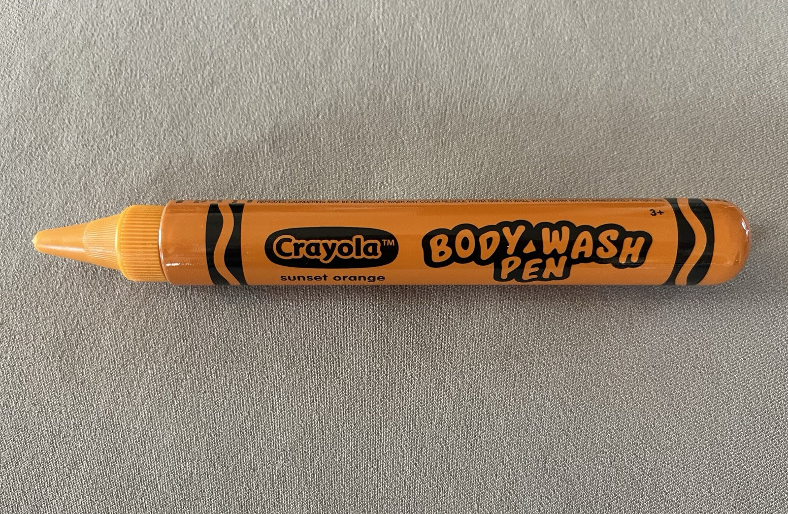 1.9 Oz. Crayola Bathtub Body Wash Pen In Sunset Orange, For Ages 3+, Brand New!