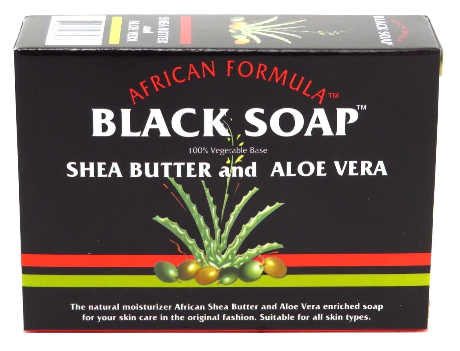 African Formula Black Soap Shea Butter & Aloe Vera 3.5 OZ