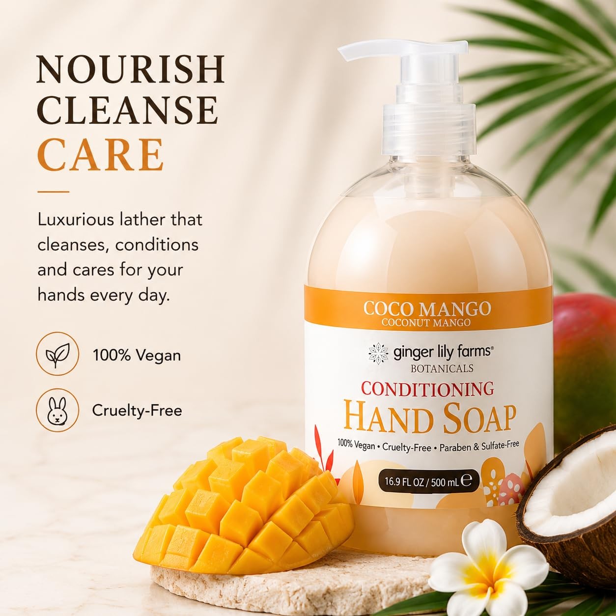 Ginger Lily Farms Botanicals Conditioning 16.9 Fl Oz (Pack of 1), White