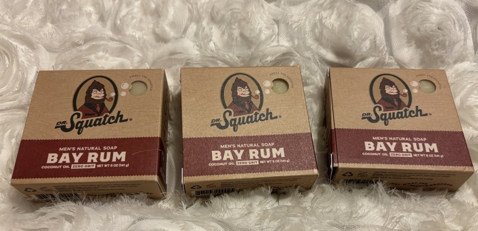 Men’s All-Natural Bay Rum Soap Collection – 3 Pack Cold Process Bars