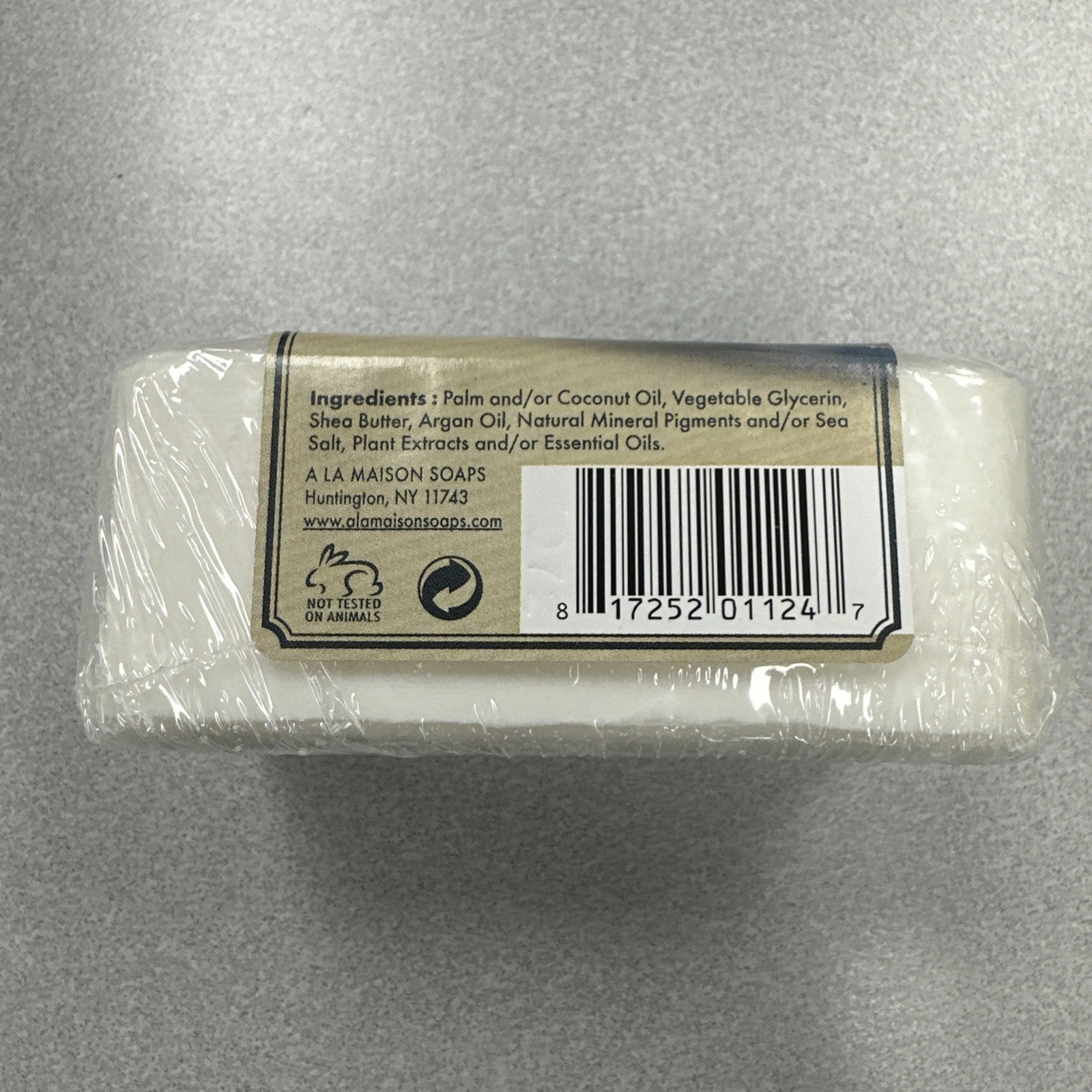 A La Maison Moisturizing French Milled Bar Soap Fresh Sea Salt Large 8.8 oz
