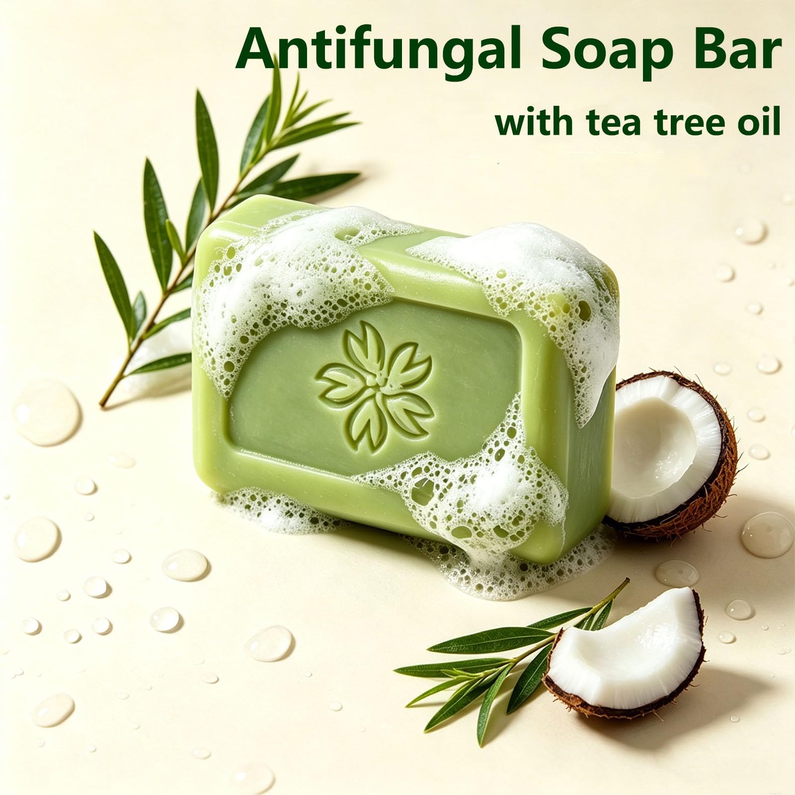 Ironbark Antifungal Soap Bar, Iron Bark Soap & Clear Bar with Tea Tree Oil fo…