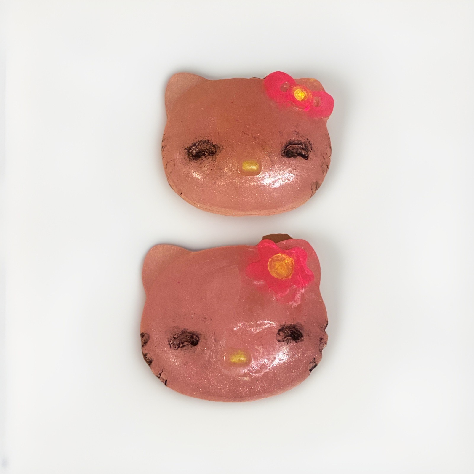 Handmade Hello Kitty Kawaii Cat Face Soap Glycerin Bar Soap