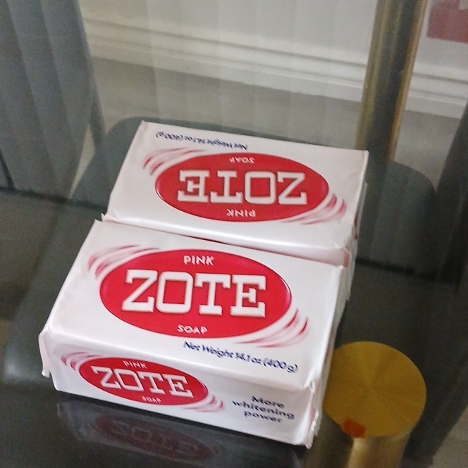 Zote Pink Whitening Soap Bar for Body & Hands, 14.1 oz (400 g)