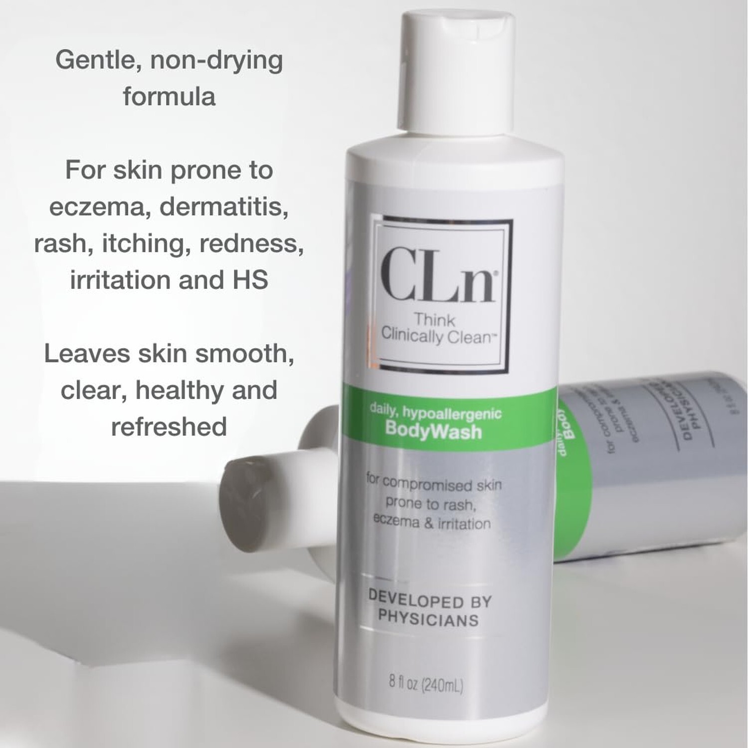 CLn® BodyWash –Non-Drying Body Wash, For Compromised Skin Prone to Ec