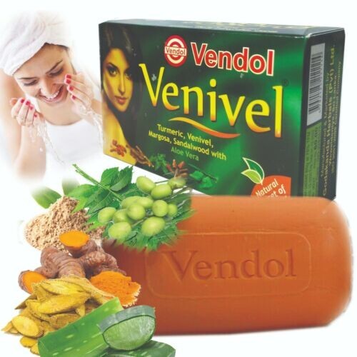 80g VENIVEL SOAP Herbal Ayurveda Beauty for Gold Skin Pure Natural from SriLanka