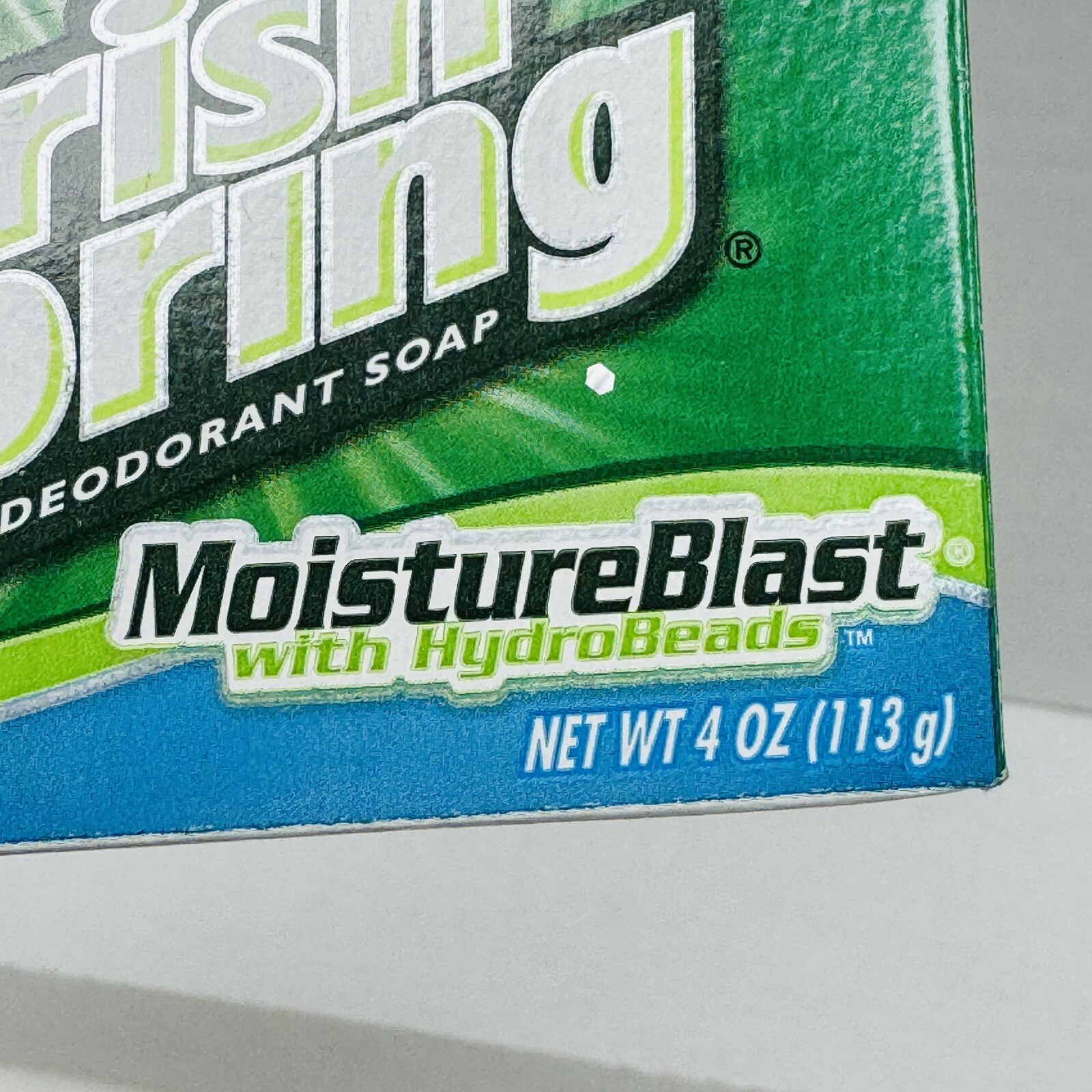 Irish Spring Moisture Blast With HydroBeads Bar Soap Lot Of 2 New 4oz Clean Bath