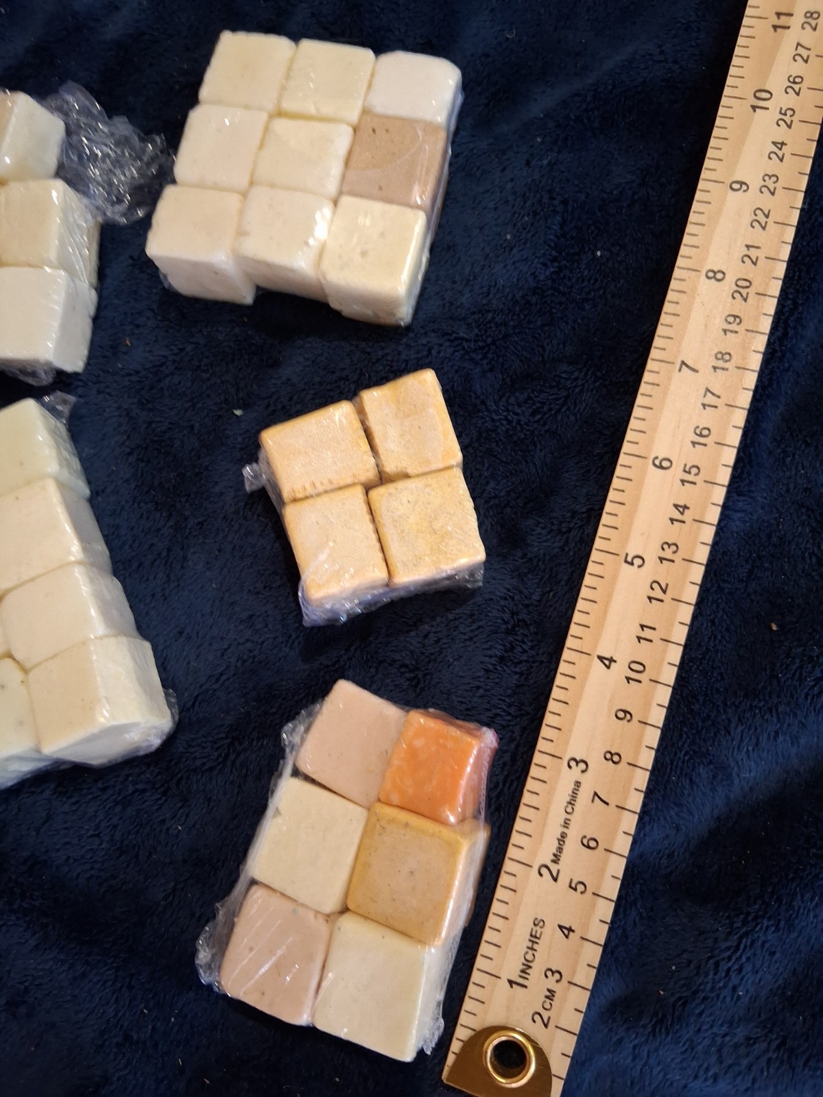 Handcrafted Lemon Lime Ice Cube Soap Lot 1 lb Artisan Goat Milk Mini Bars