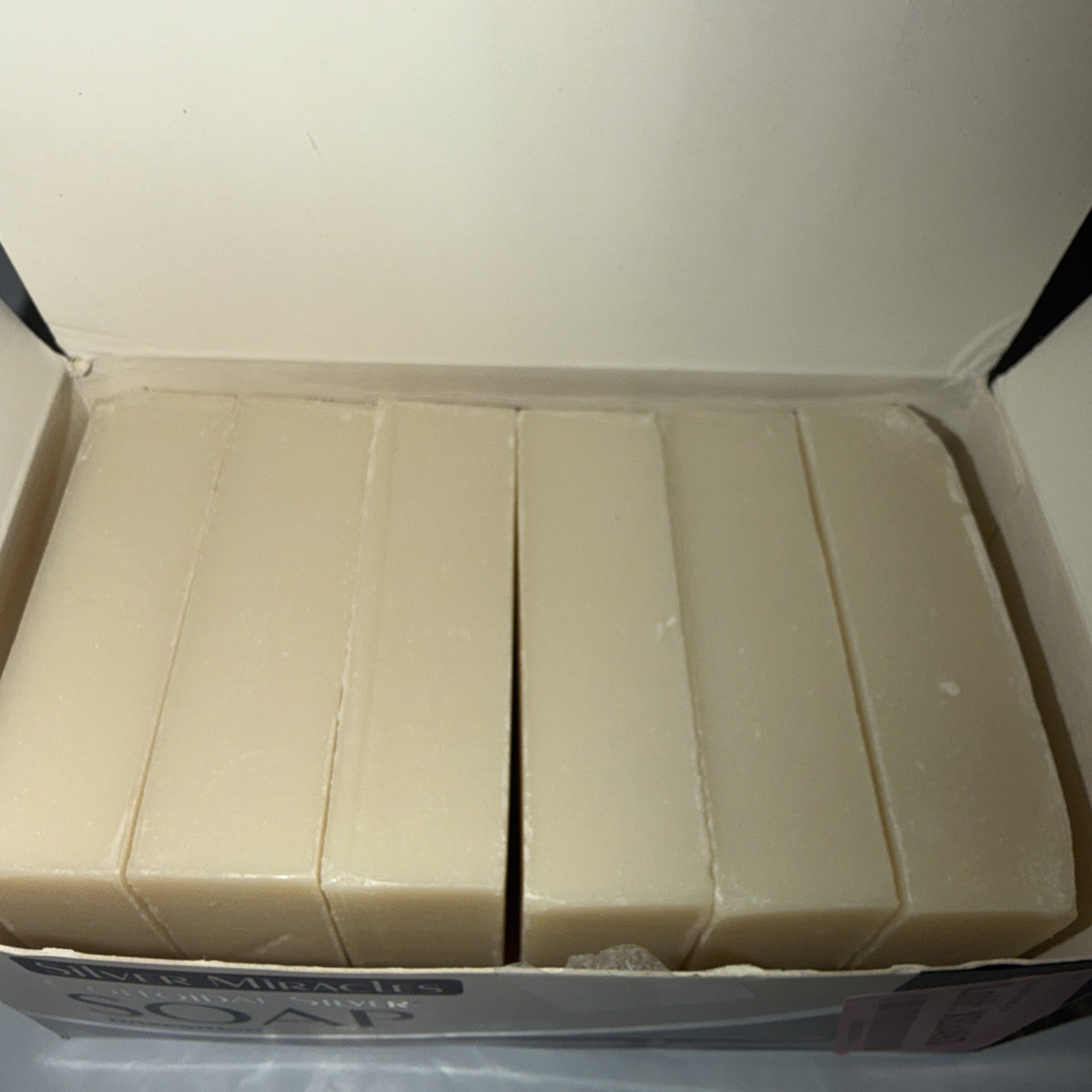 Silver Miracles Colloidal Silver Unscented Extra Strength Soap Lot Of 6 Bars