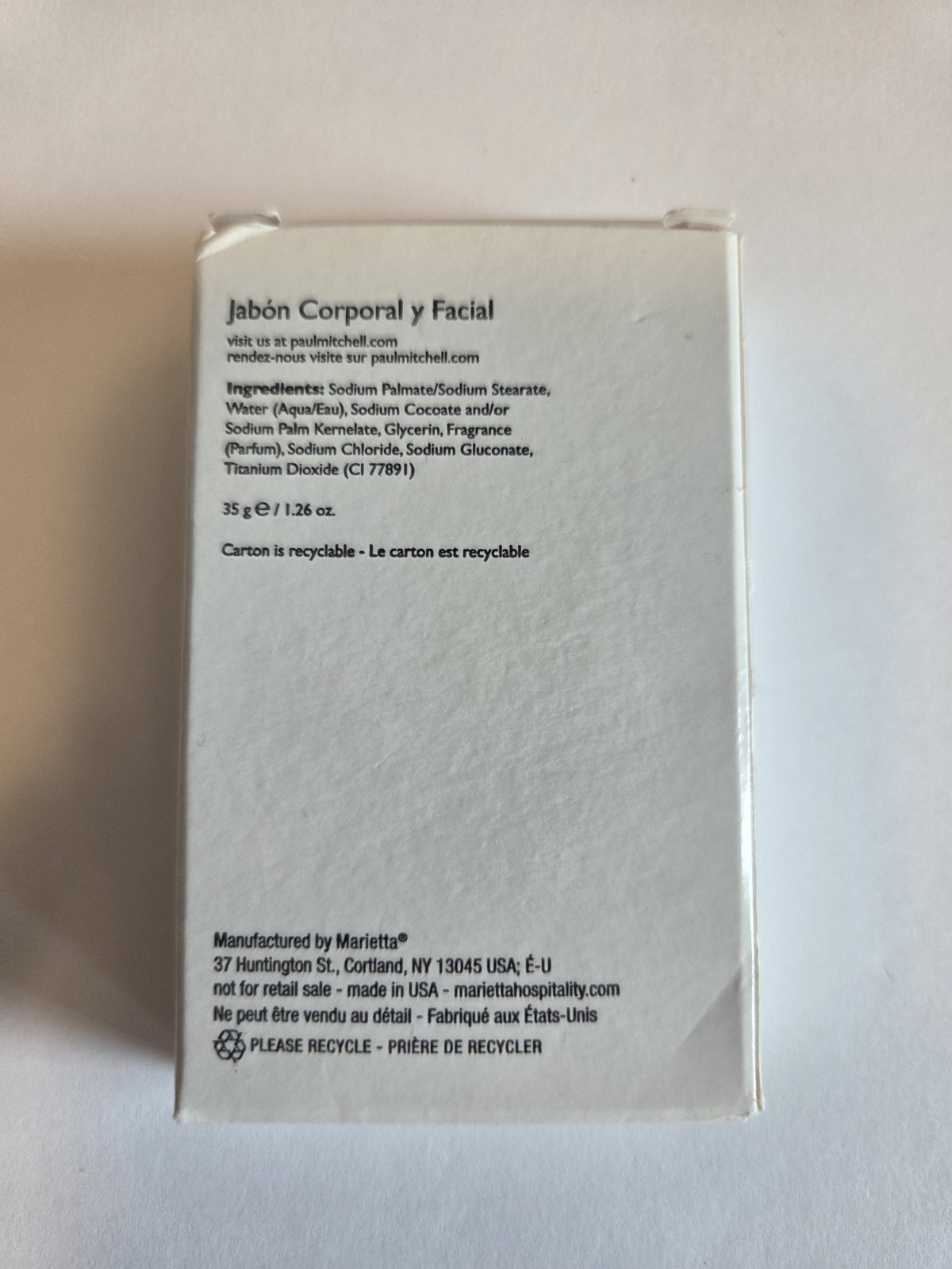 Paul Mitchell Refreshing Citrus Bath Bar 1.17oz And Face And Body Bar 1.26oz