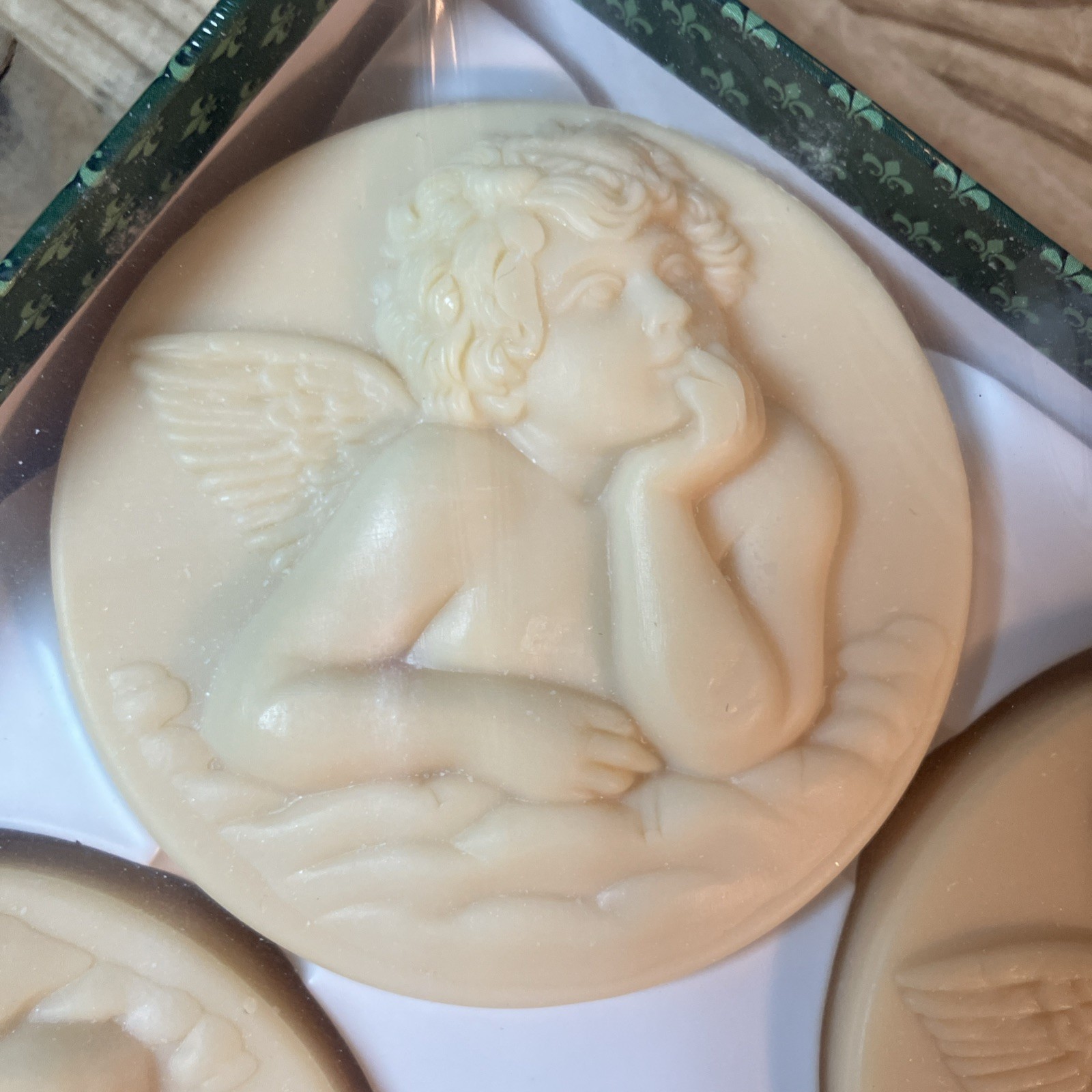 Saponificio Artigianale Fiorentino Angel Cherub Soaps Italy Handmade New in Box