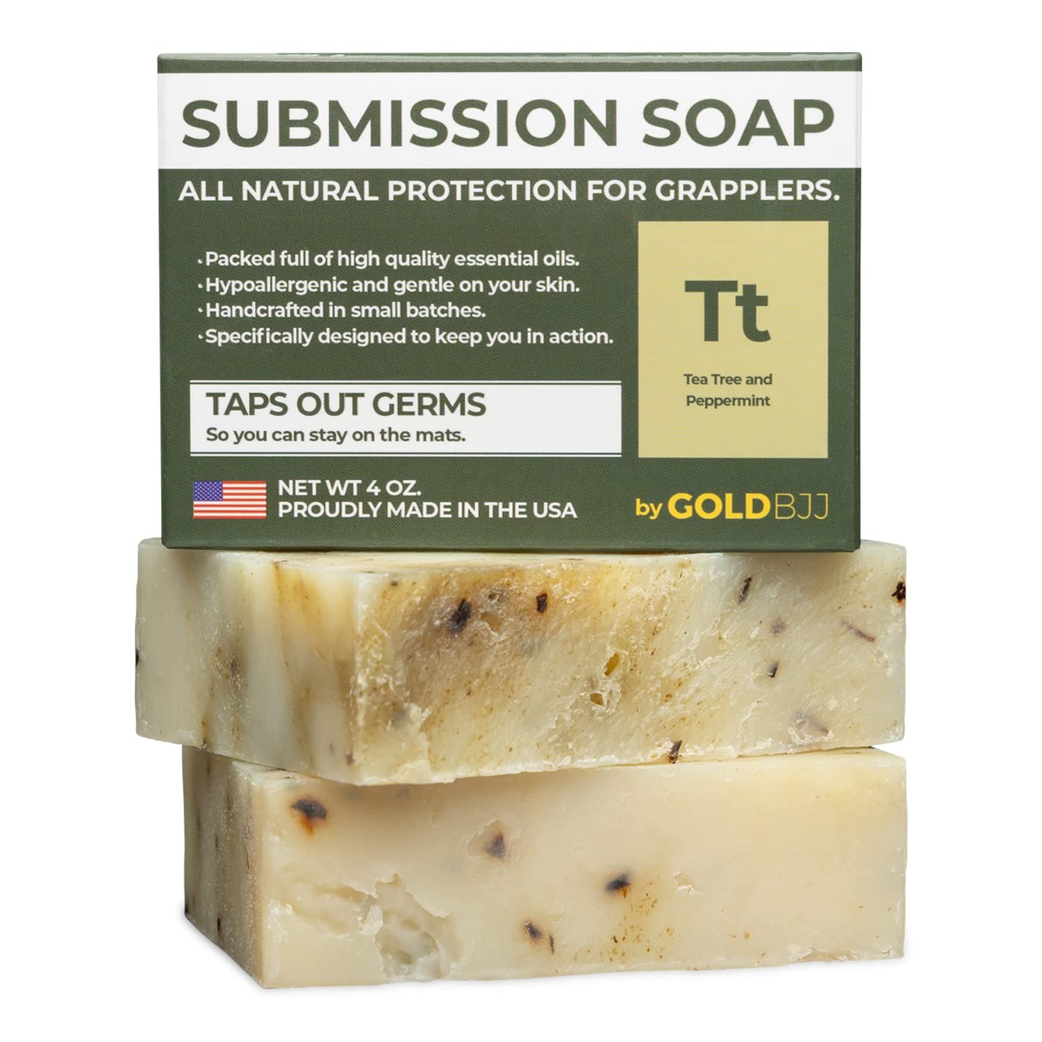 Premium Tea Tree Oil Soap – USA Made Bar Soap for BJJ, Jiu Jitsu, Wrestling, …