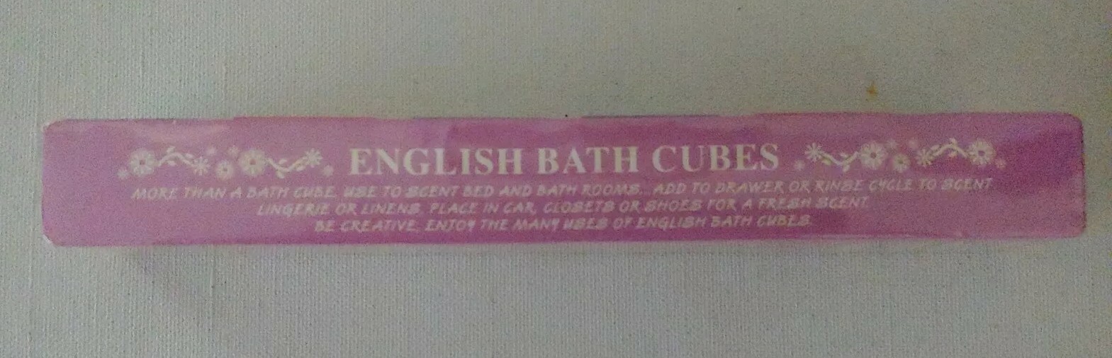 Vintage Delagar English Bath Cubes 6 Cubes 9 oz. Made in England Scented