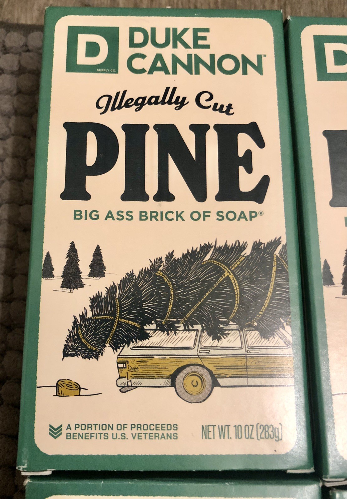 Duke Cannon Illegally Cut Pine Big A.. Brick of Bar Soap 10 oz. (Lot of 4) New