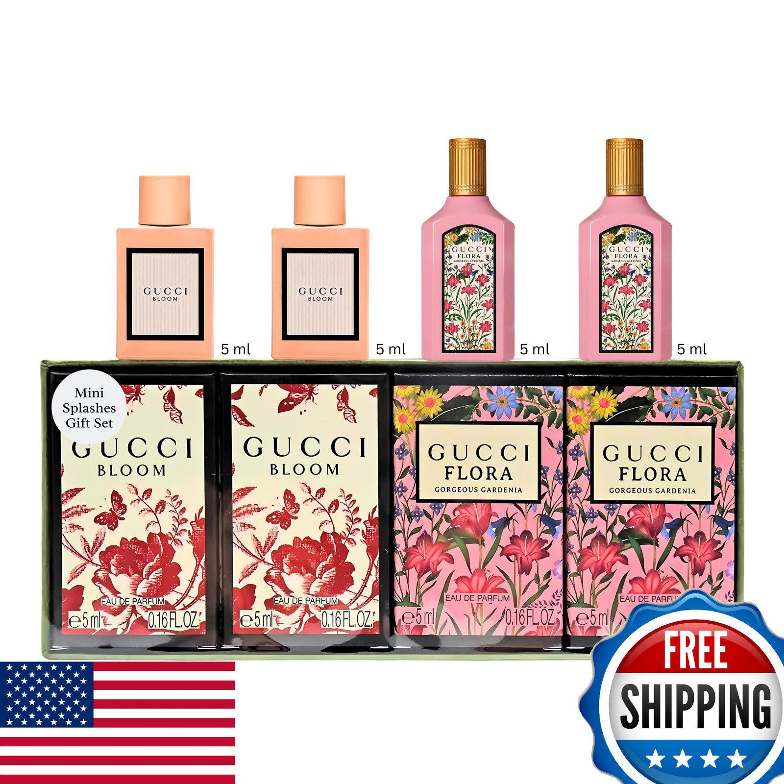 Gucci Women’s Perfume Variety Fragrance Travel Splash Gift Set