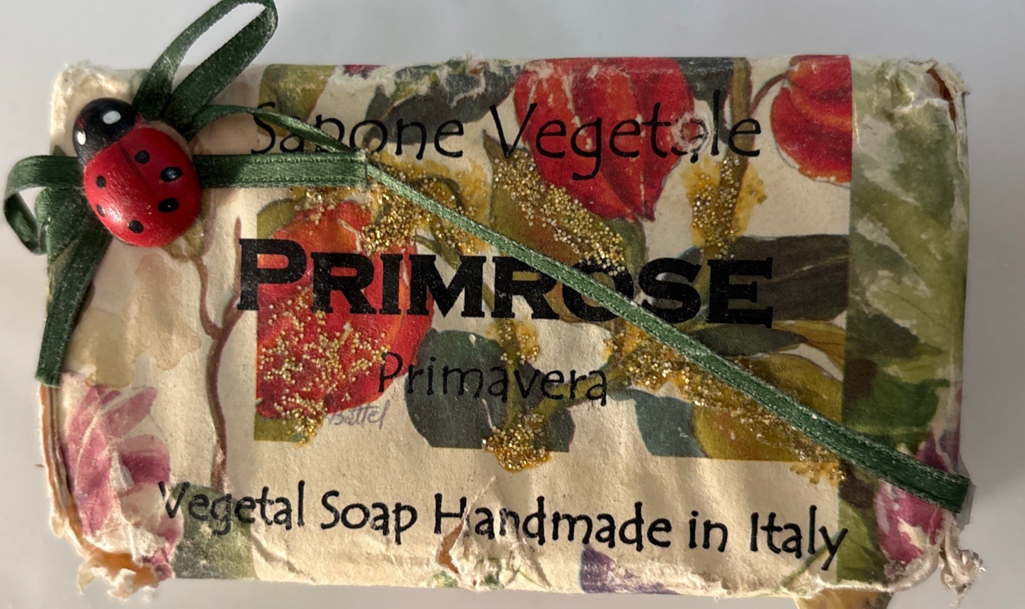 New Sapone Vegetale Handmade in Italy 10.5oz Bath Bar Soap Lot 2 Brezza/Primrose