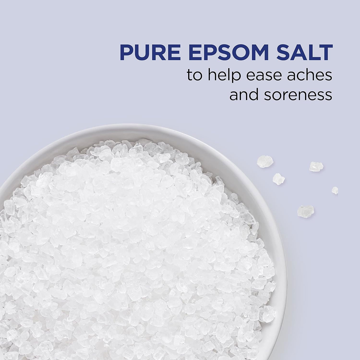 Dr Teals Epsom Salt Soaking Solution Unscented 4 LB|Case of 4