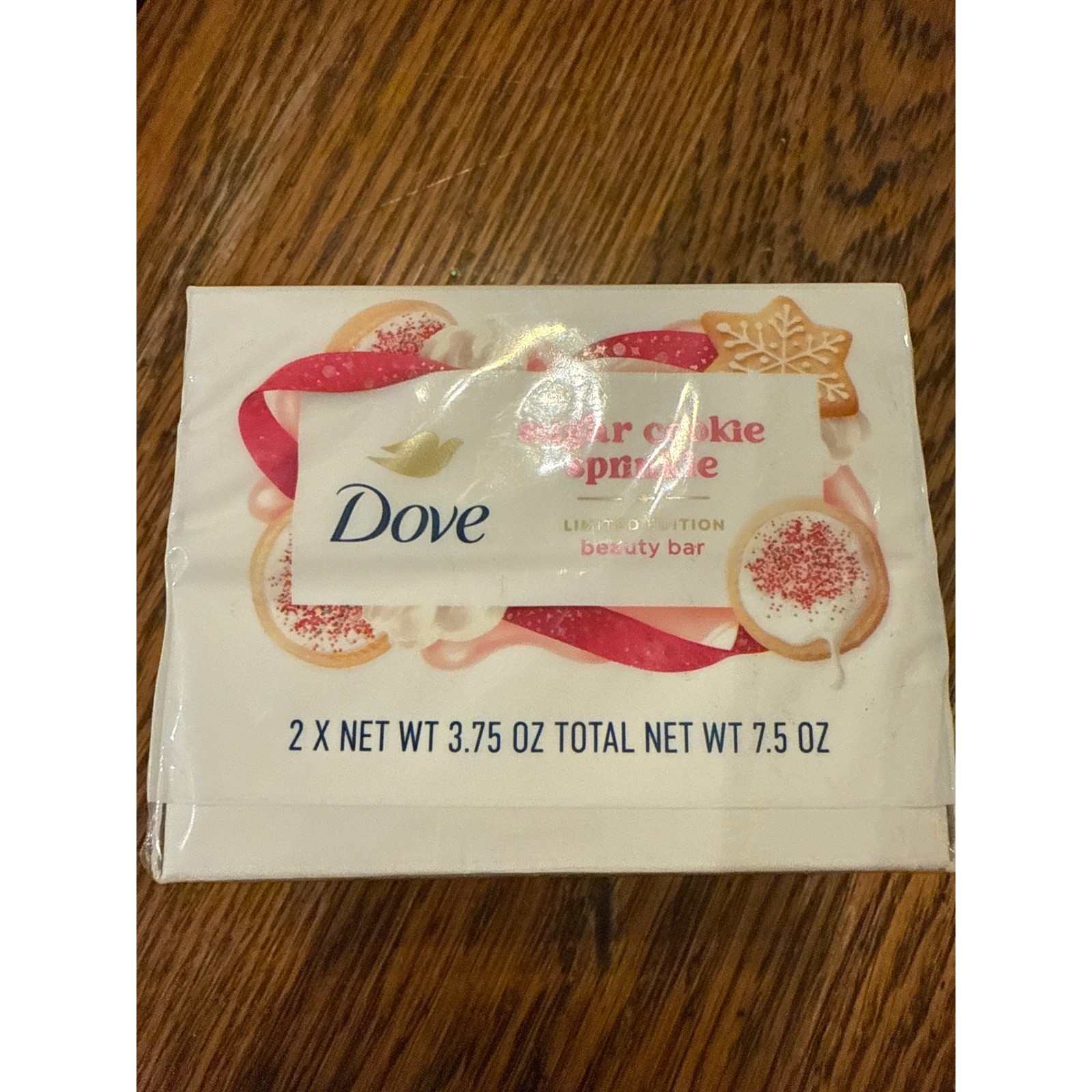 Dove Sugar Cookie Sprinkle Limited Edition Beauty Bar 2 Pack 3.75oz Each 7.5oz