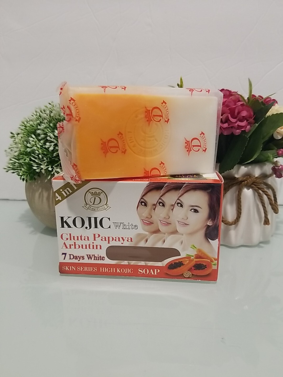 2X Kojic white Gluta Papaya Arbutin 7days White Soap 160g 4 in 1 Free Shipping