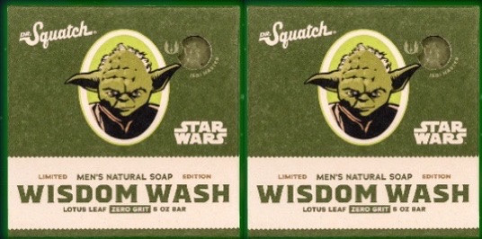 Dr. Squatch Star Wars Wisdom Wash Bar Soap 5oz Limited Edition Yoda Skywalker