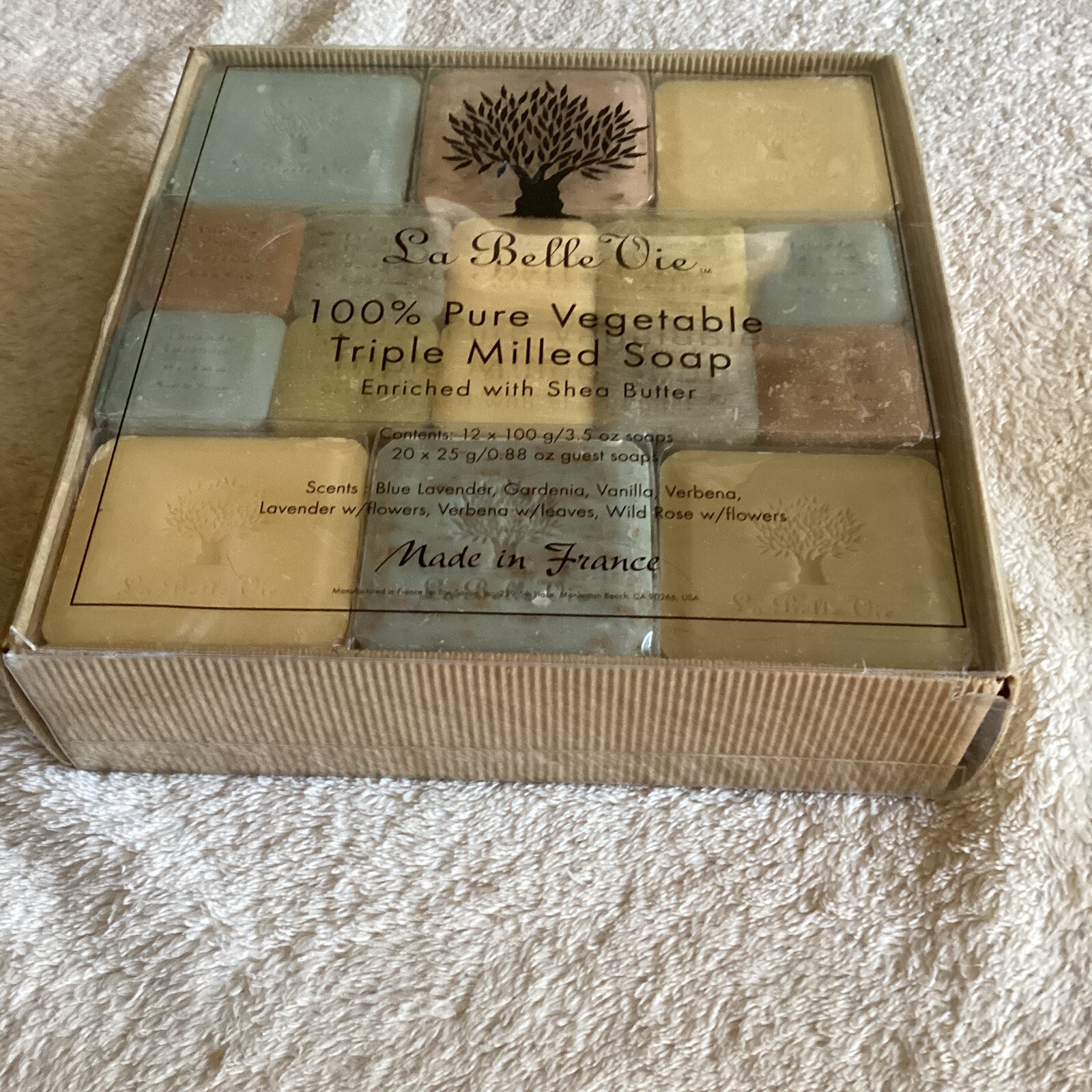 La Belle Vie 100% Pure Vegetable triple Mill bar soap Multiple Scents New