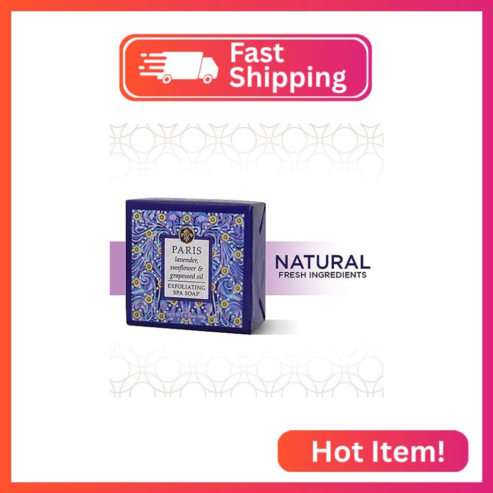 Greenwich Bay Trading Company Destination Collection: Paris (6.35oz Soap Square)