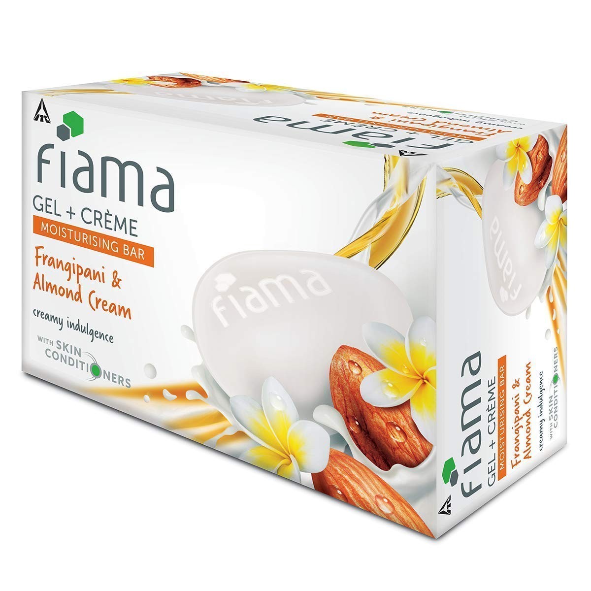 Fiama Gel Crème Moisturizing Bar, Frangipani And Almond Cream, 125gm Free Ship