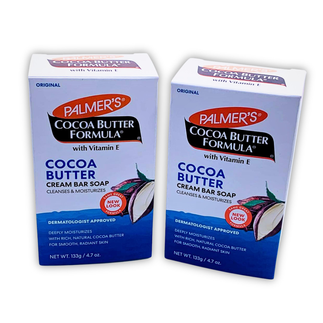 Pack of 2 Palmers Cocoa Butter Formula Soap Bars 4.7 oz with Vitamin E