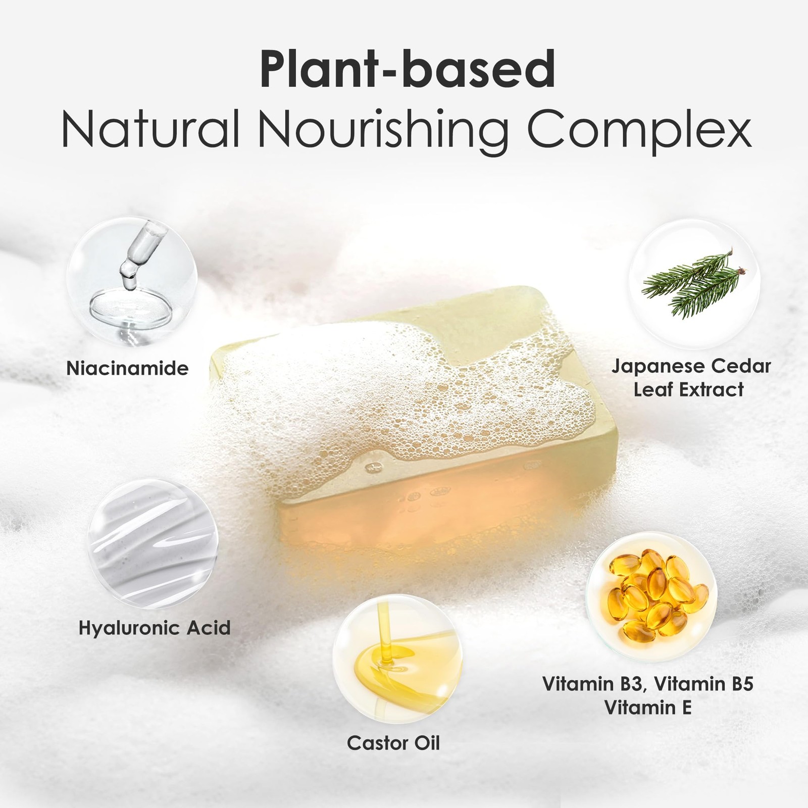 Glycerin Soap Bar 180g / 6.3 oz for Face & Body, Natural Transparent Soap for…
