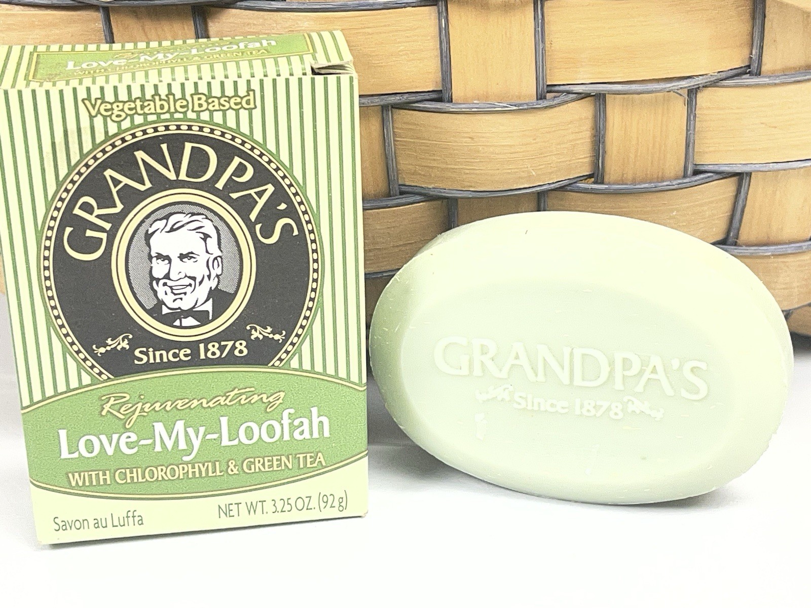 Grandpa’s Soap 3.25 oz.~ Rejuvenating Love-My-Loofah Chlorophyl & Green Tea