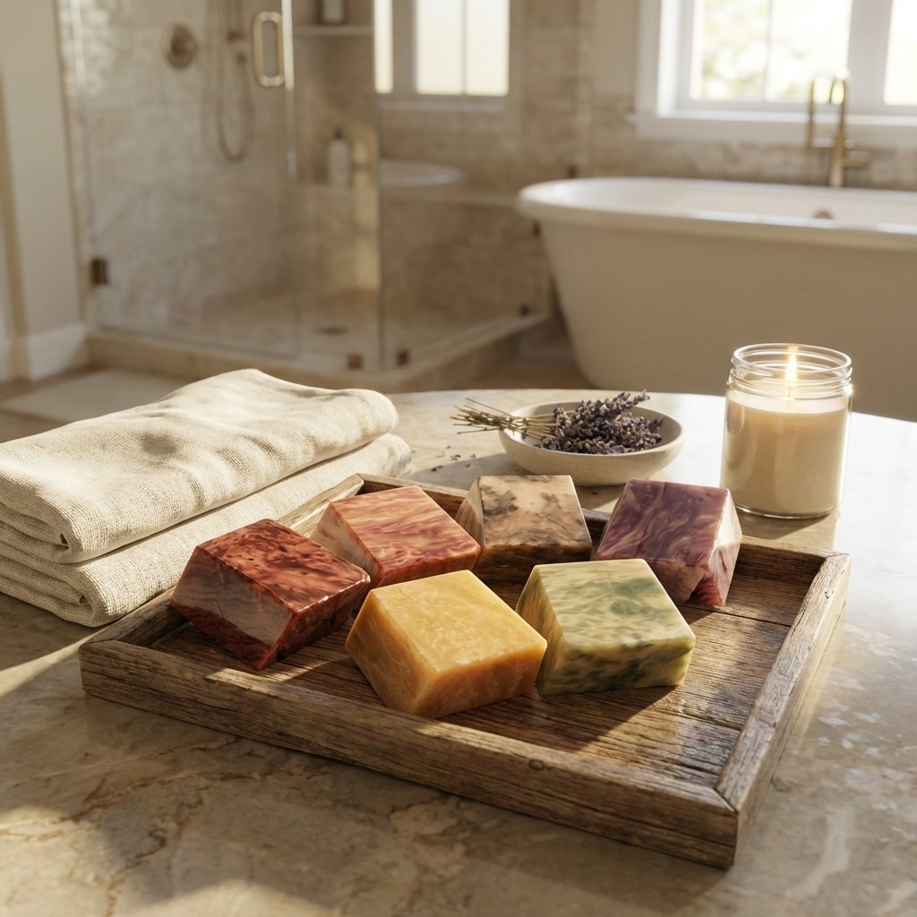 Soap Woods by T.S. Pink (SoapRocks®) Exotic Wood Look Decorative Men’s Soap Bar