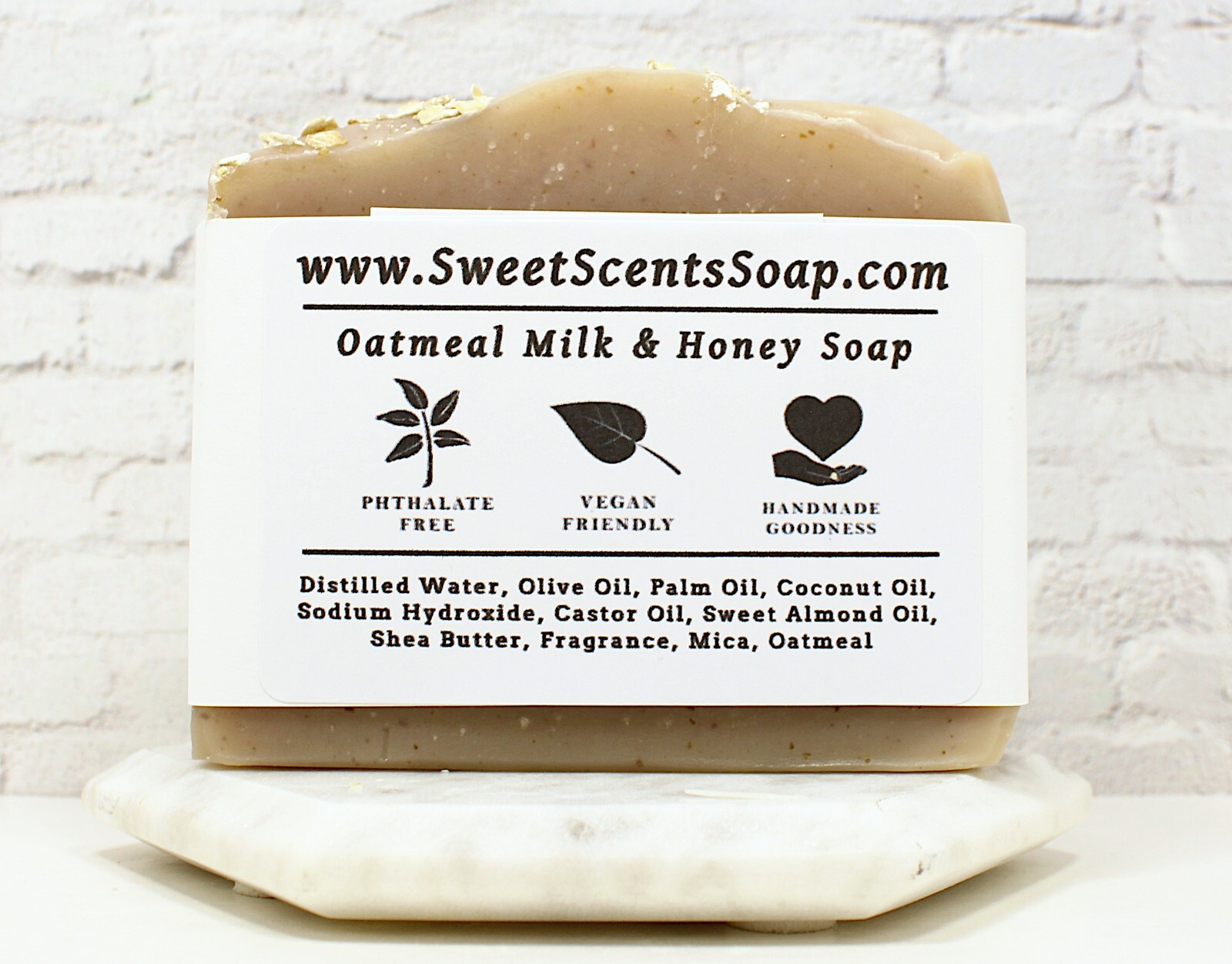 Handmade Soap – Oatmeal Milk & Honey – Cold Process, Scented Soap