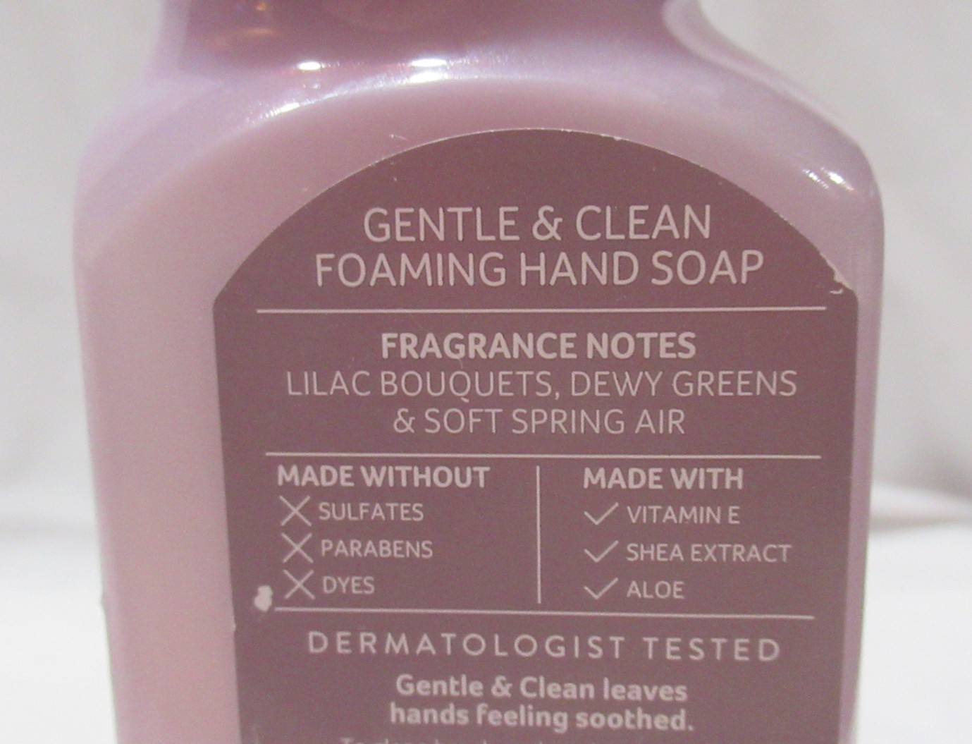 Bath & Body Works Gentle & Clean Foaming Hand Soap Lot Set of 2 FRESH CUT LILACS