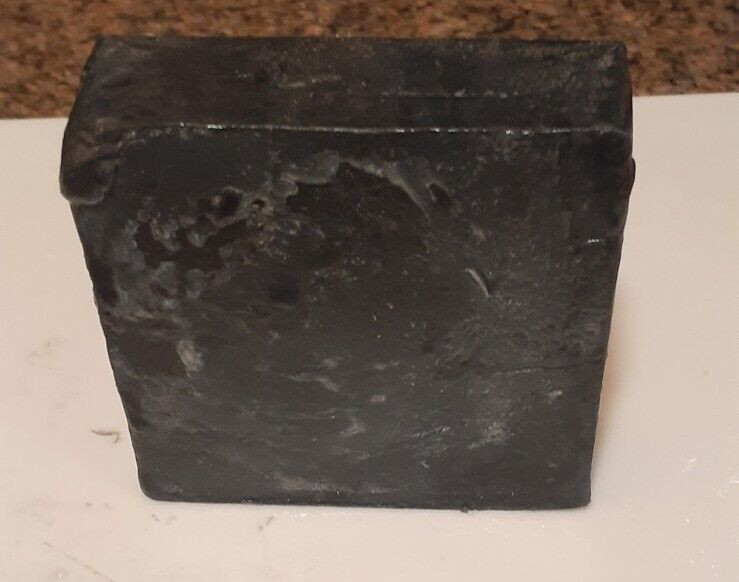 Handmade Black Cold Processed Soap Bar -Free Shipping
