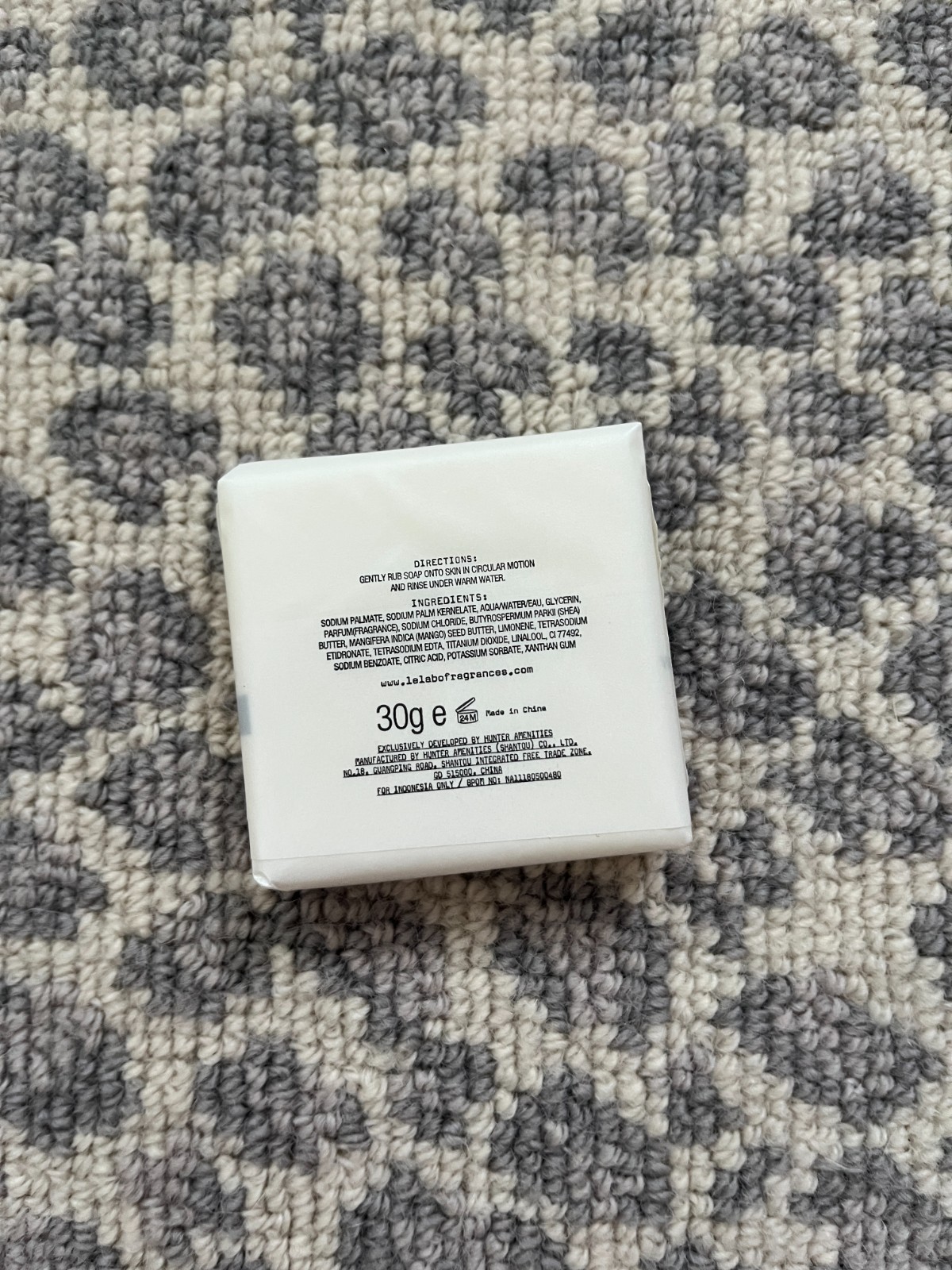 Le Labo Bergamote 22 Soap 30g/1oz from Park Hyatt