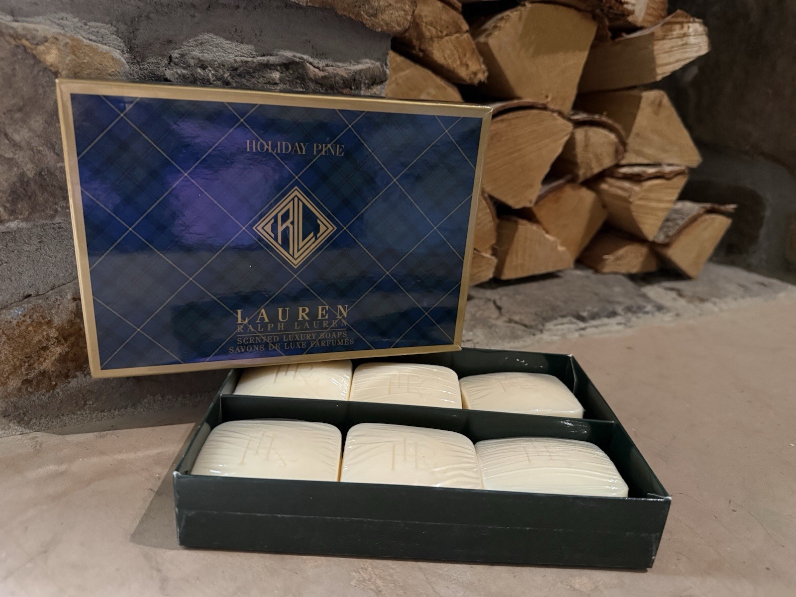 Lauren Ralph Lauren Sealed Scented Luxury Soaps In Holiday Pine 6 2.9oz Bars