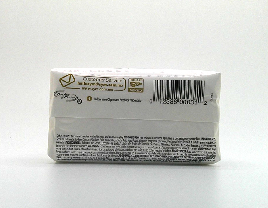 Lirio Neutral Dermatological Skin-Care Soap Bar – 5.3 oz