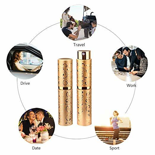 10ml Perfume Refillable Atomizer Mini Travel Spray Bottle Purse Funnel