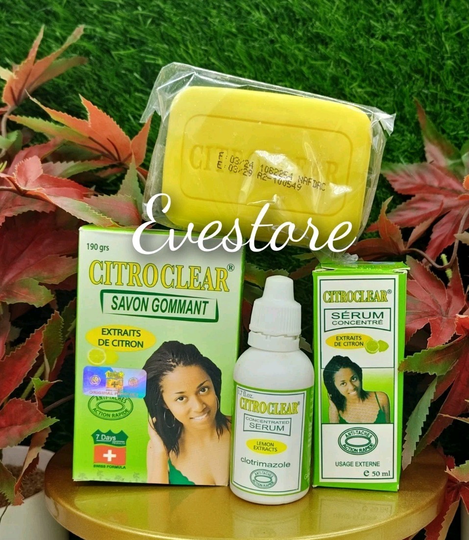 2pc. Citro Clear exfoliating soap & serum with Lemon Extracts, Vit. C