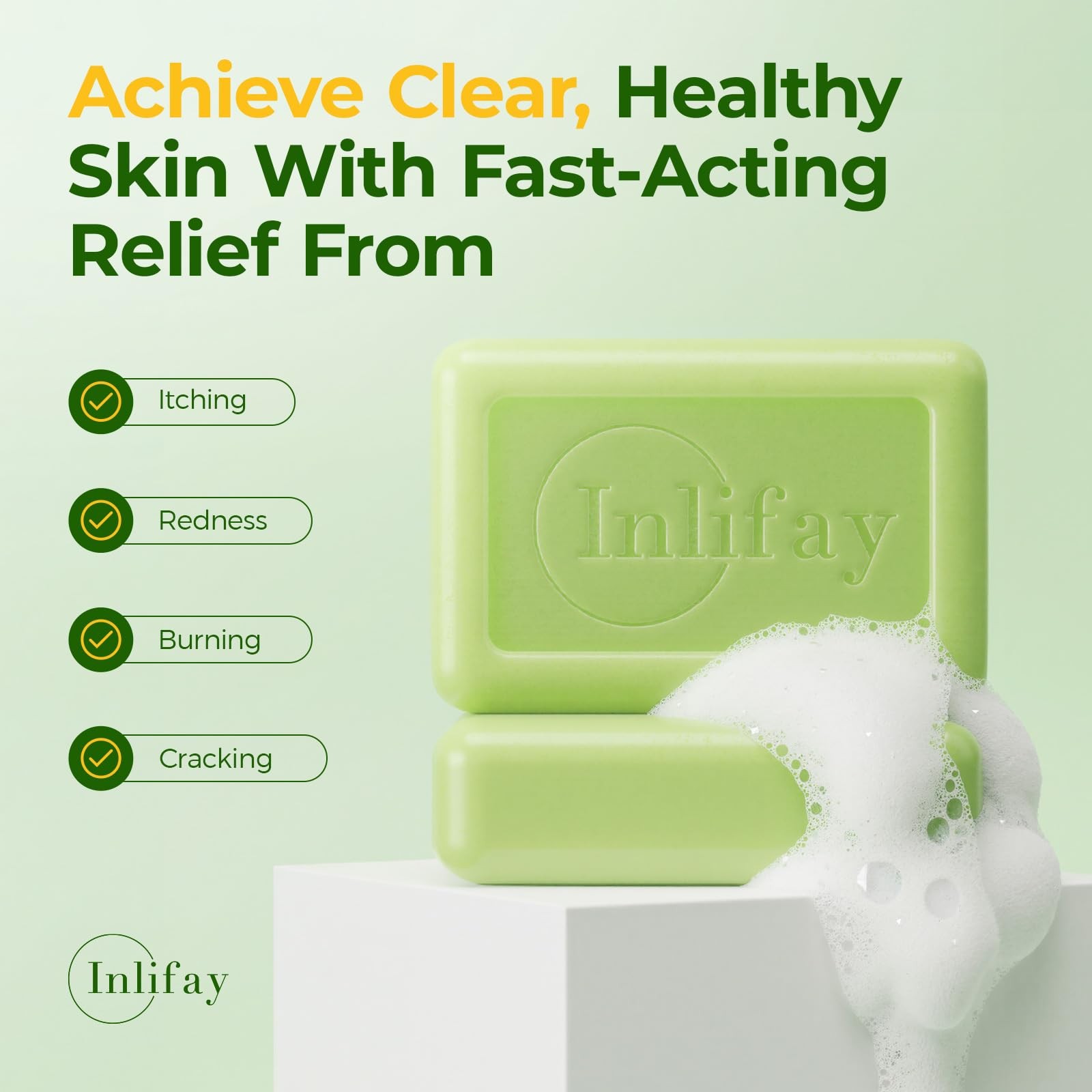 Tolnaftate 1% Antifungal Bar Soap : Athletes Foot Ringworm Jock Itch Fast Itc…