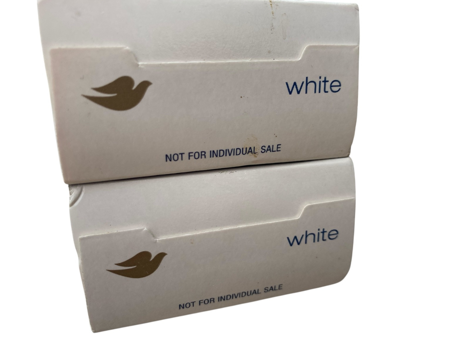 2 Dove White Beauty Bar Soap Deep Moisture 1/4 Moisturizing Cream Discontinued